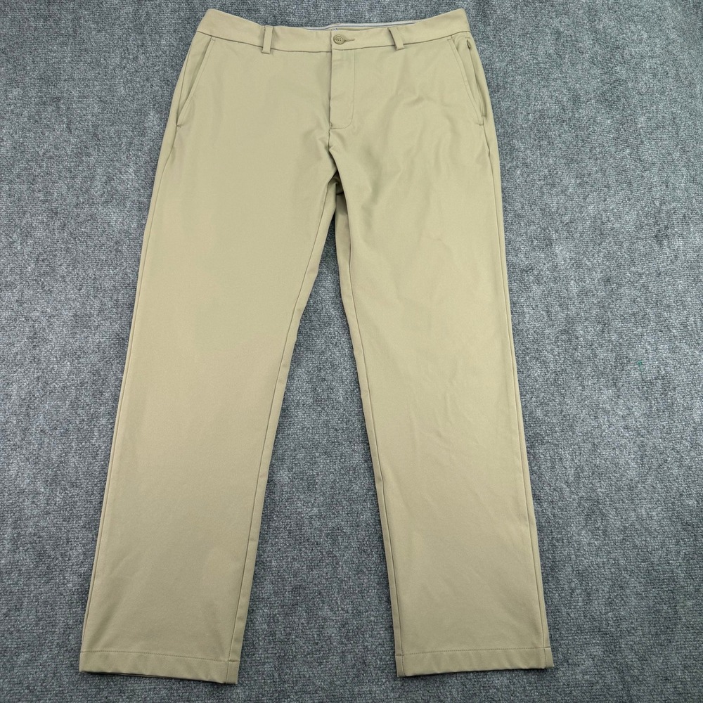 Southern Tide Pants Men 36x29.5 Khaki Jack Performance Chino Polyester Golf